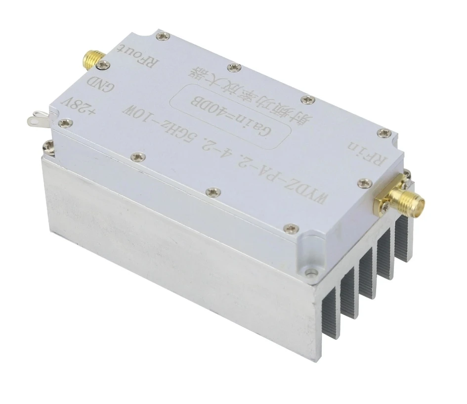 amplificador-de-potencia-rf-de-24-25ghz-10w-ganancia-de-40db-salida-de-10w-con-disipador-de-calor