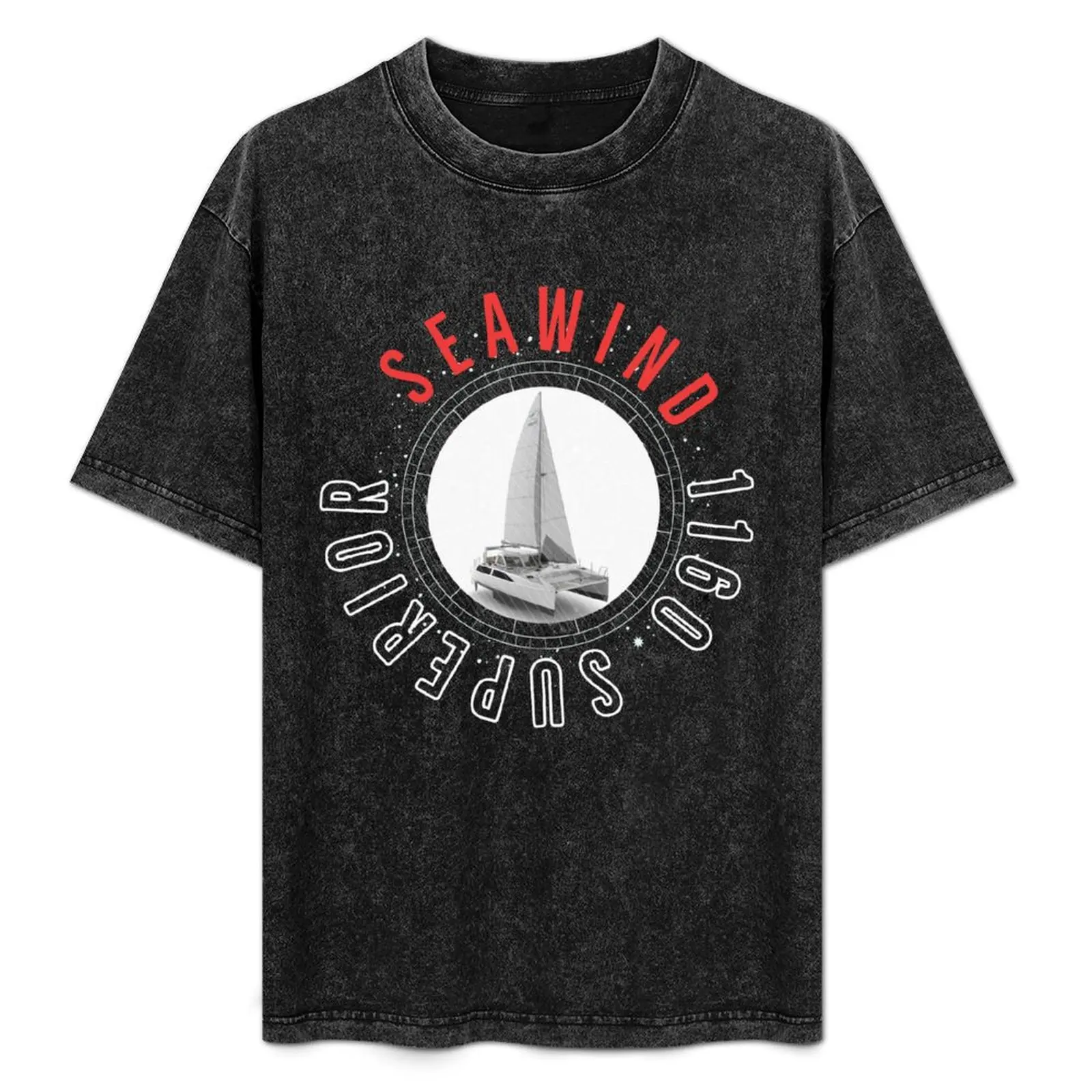 

Superior Seawind 1160 Catamaran Boat T-Shirt Novelty Print Casual Tee Shirt