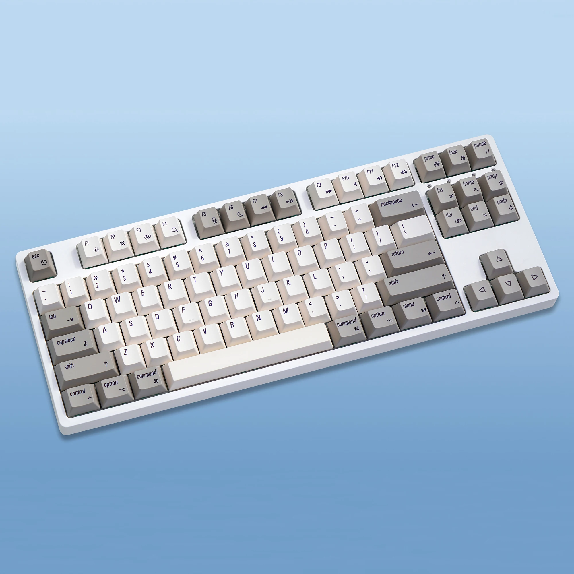 MAC Retro English Korean Cherry Profile PBT Dye Sublimation Top Print  Keycaps for 75/87/98/104/108 MX Mechanical Keyboard