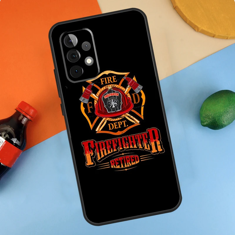 Firefighter Fire Department Fireman Fundas For Samsung Galaxy A54 A34 A14 A52 A32 A22 A12 A13 A23 A33 A53 A73 A51 A71 Case