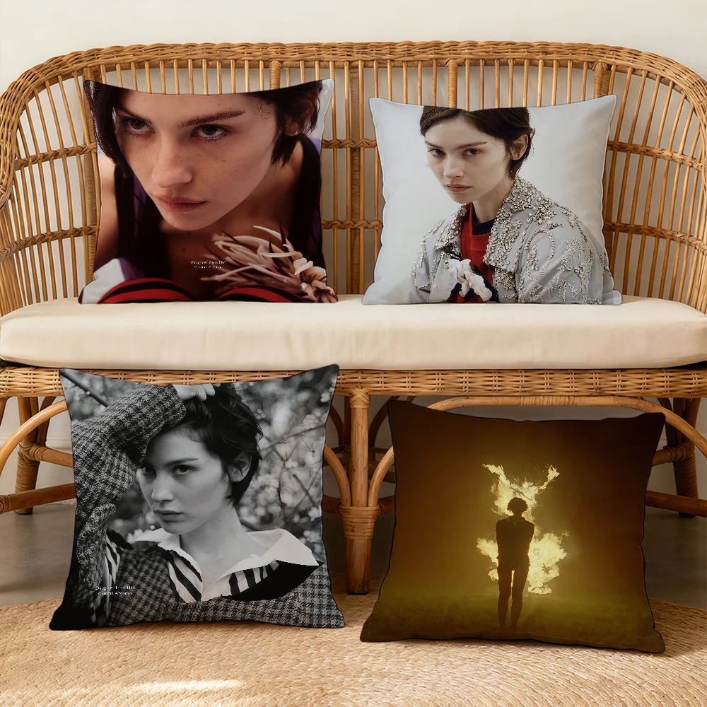 G-GracieS A-AbramsS Daughter From Hell Cushion Cover Square Decorative Throw Pillow Case Sofa Bed Living Room Anniversary Gifts