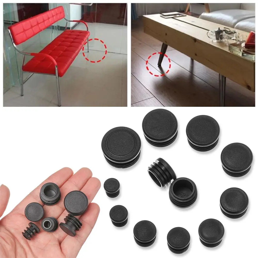 10pcs/set Floor Protectors Non-Slip Covers Chair Leg Caps Blanking End Caps Furniture Feet Anti-slip Pad