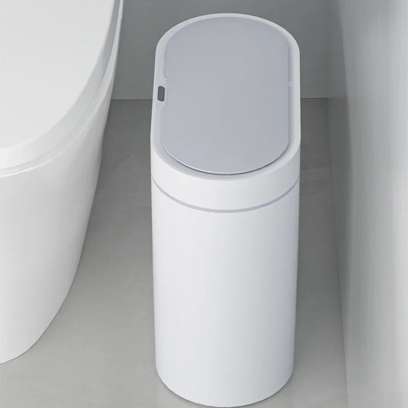 Narrow Kitchen Smart Dustbin Waterproof Trash Can Automatic Wastebin for Bathroom Toilet and Kitchen Accessories