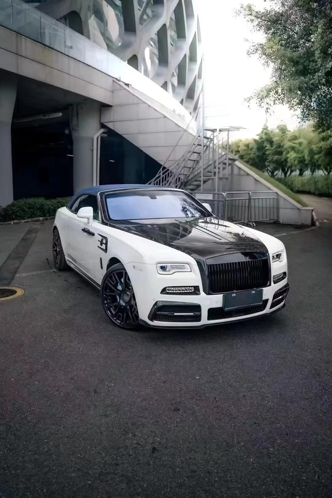 Rolls-Roy Wraith MSY Style Carbon Fiber Body Kit New Self-adhesive Including Phantom Upgrade Bumper Side Skirt Diffuser