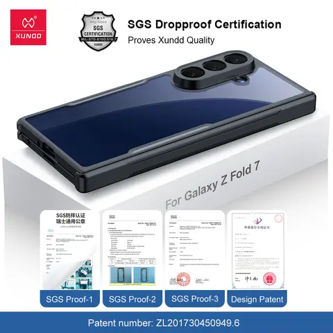 Xundd För Samsung Galaxy Z Fold 7 6 5 4 3 Fodral Gångjärnstäckning Skydd Inbyggt Skärmskydd Telefonskydd För 폴드 7 케이스 8 best sales Samsung Z Fold 4-fodral - №4