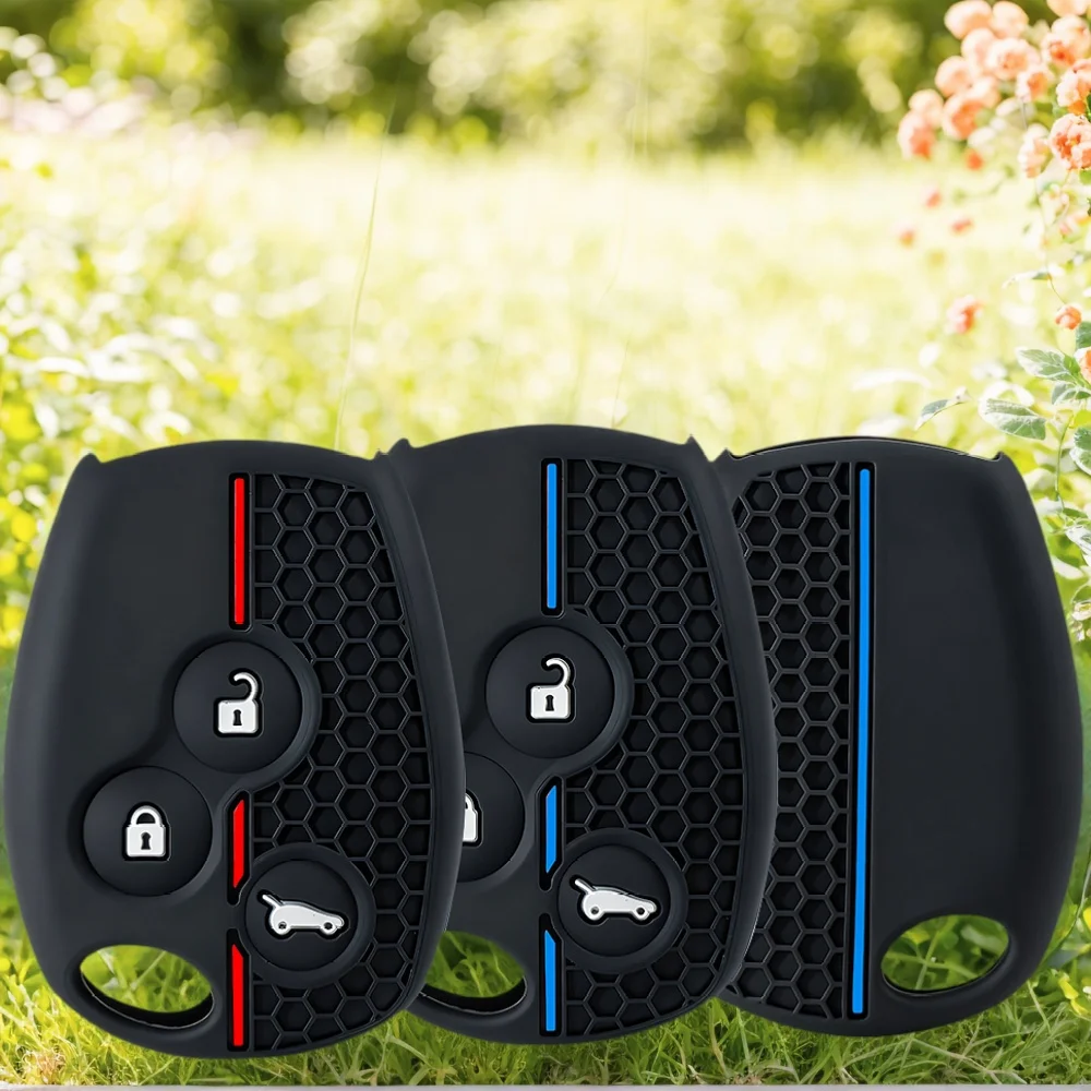 Silicone Car Key Case For Renault Trafic Clio Duster Logan Dacia Logan Duster Sandero For Nissan Terrano Almera Key Caps Shell
