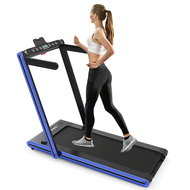 #￥Cardio Training Gym Fitness Equipment Foldable Electric Smart Walking Treadmill Steel Frame Without Heart Rate Monitor