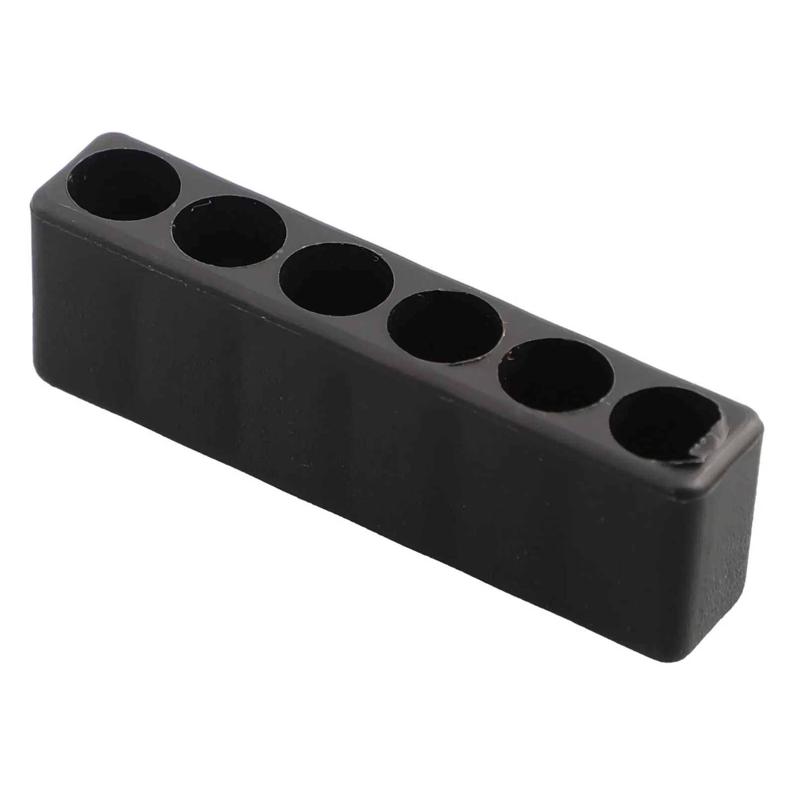 Black As Pictures Show Bit Holder 1 4 Inch Hex Easy To Organize 6 Hole Design 6.35mm Compatibility Black Color