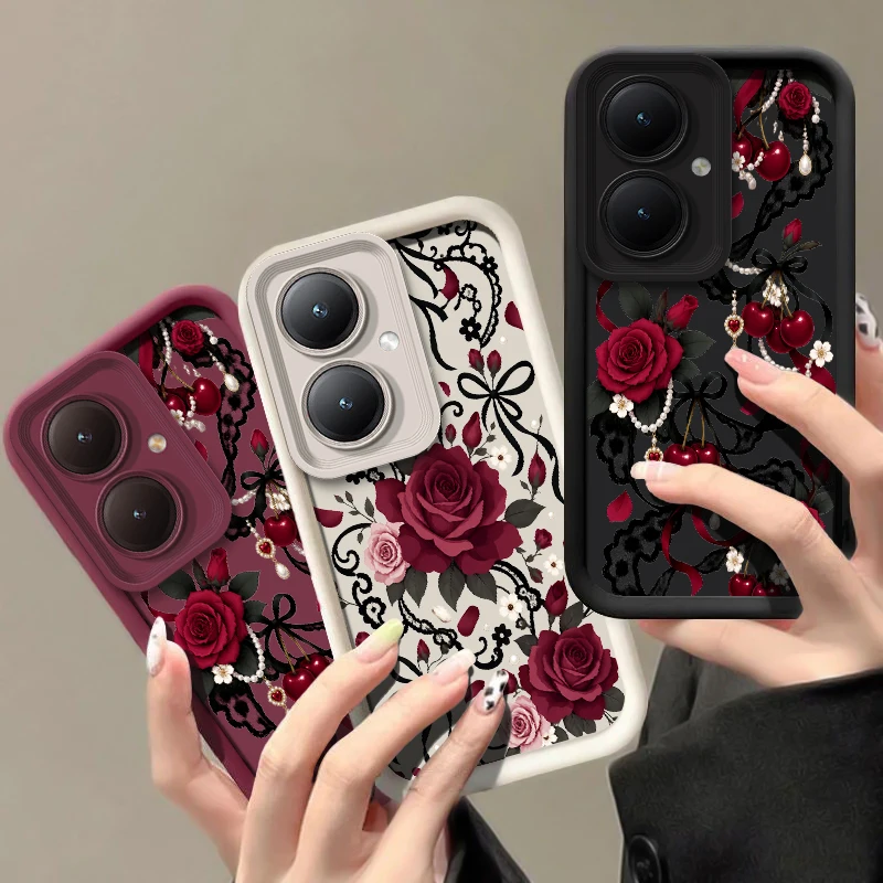Flower Pattern Phone Case For Xiaomi Poco F8 F7 Ultra F5 F2 Pro F3 GT C75 C71 C65 C55 C51 C50 C40 C31 Shockproof Soft Cover Etui