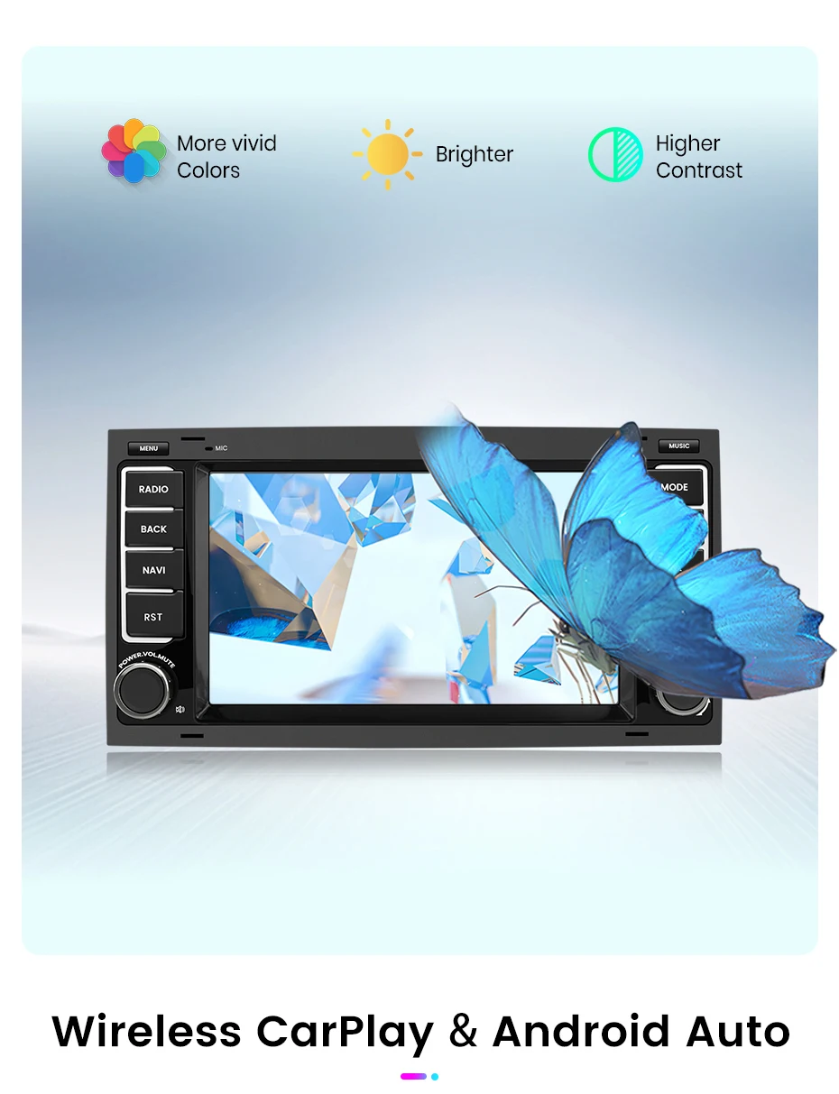 Junsun 7'' 9'' CarPlay Android Auto Auto Radio Für VW Touareg Multivan T5 Transporter 2004-2009 GPS intelligente Multimedia – Detail 8