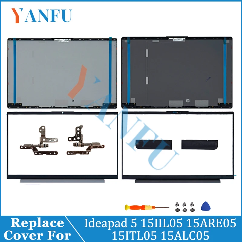

New Case For Ideapad 5 15IIL05 15ARE05 15ITL05 Ideapad 5-15 2020 2021 Laptop Shell LCD Top cover/Back Cover/Front Bezel/Hinges