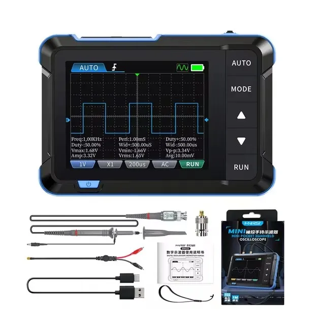 DSO153 Digital Portable Oscilloscope P6100 Signal Generator 2 In11MHz Bandwidth 5MSa/s Sampling Rate Electronics Repair Tools