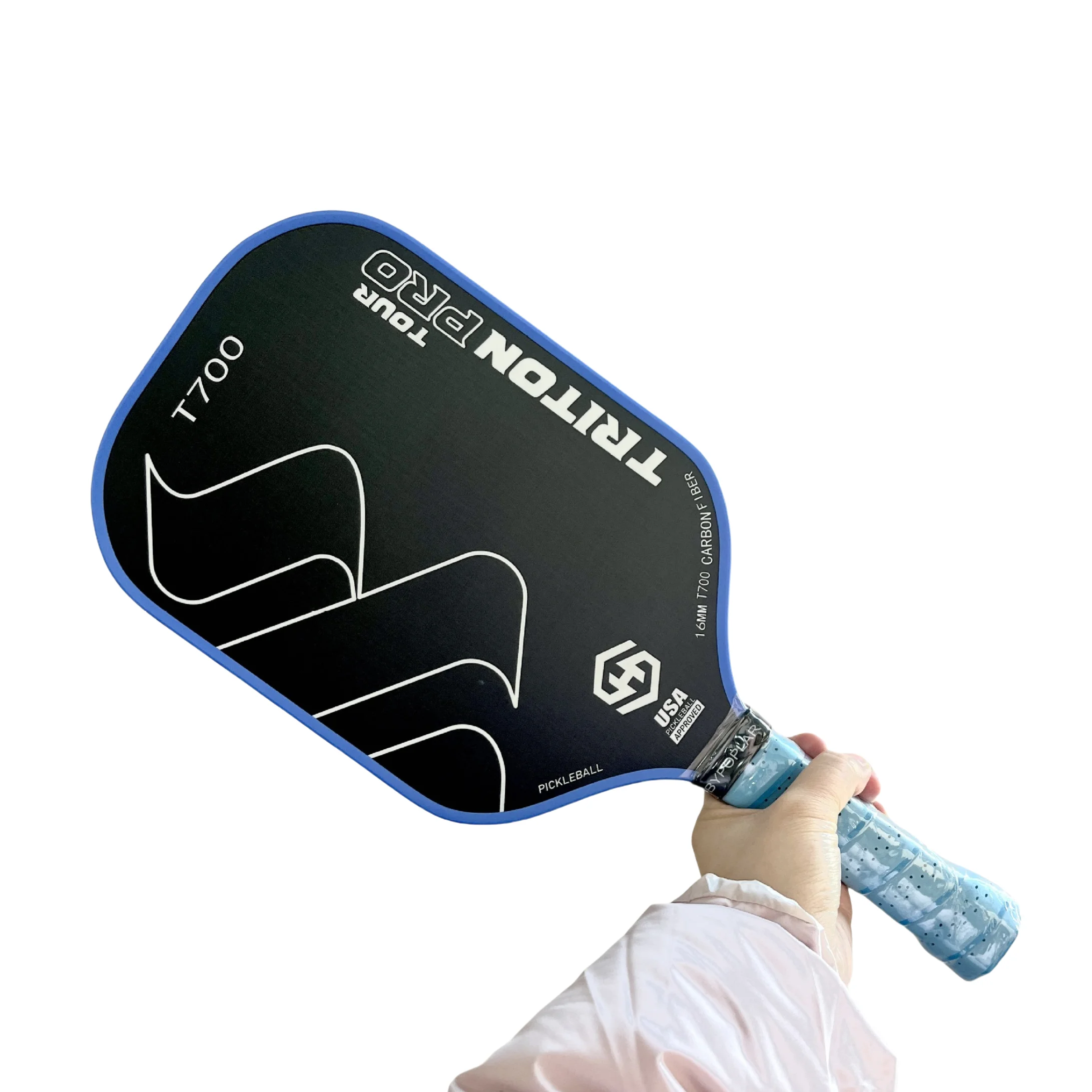 T700 Pickleball Paddle Carbon Fiber Surface USAPA Approved Carbon Fibre cold Pressed Racket