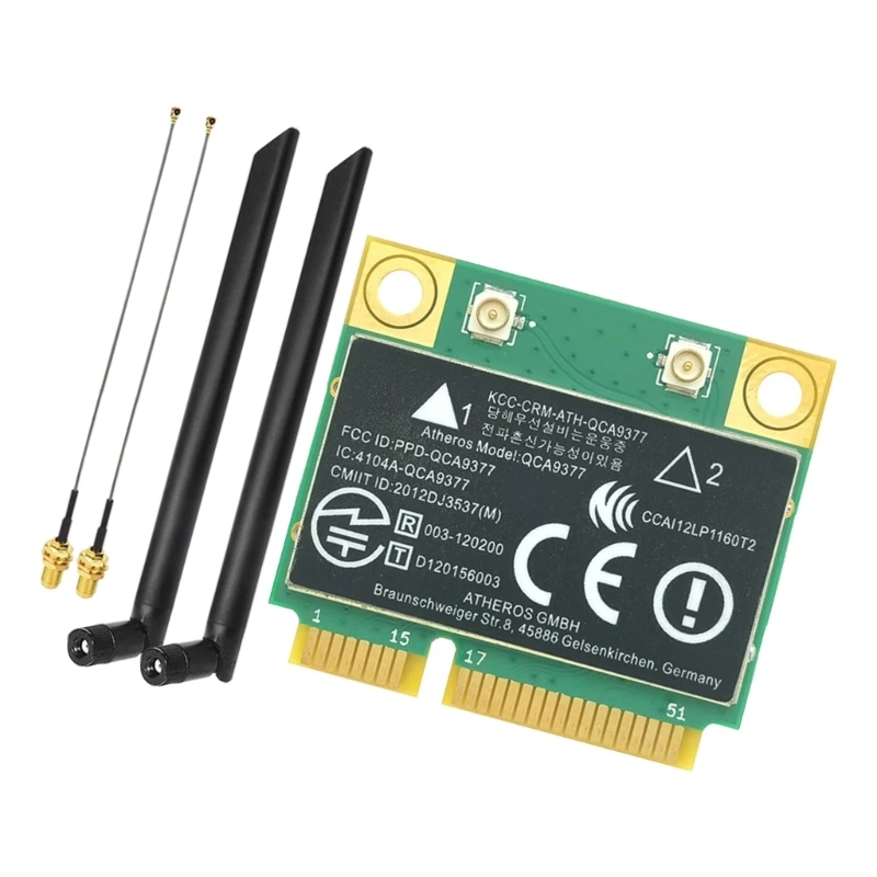 Беспроводная сетевая карта 600 Мбит/с 2,4 ГГц + 5 ГГц 600 Мбит/с BT4.2 Mini PCIe WIFI-карта, подходящая для различных устройств