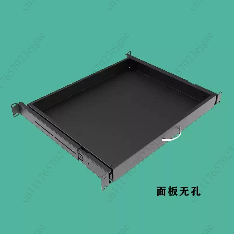 Heavy Duty Server Rack Keyboard and Mouse Organizer 1U Drawer Keyboard Tray for Network Cabinets