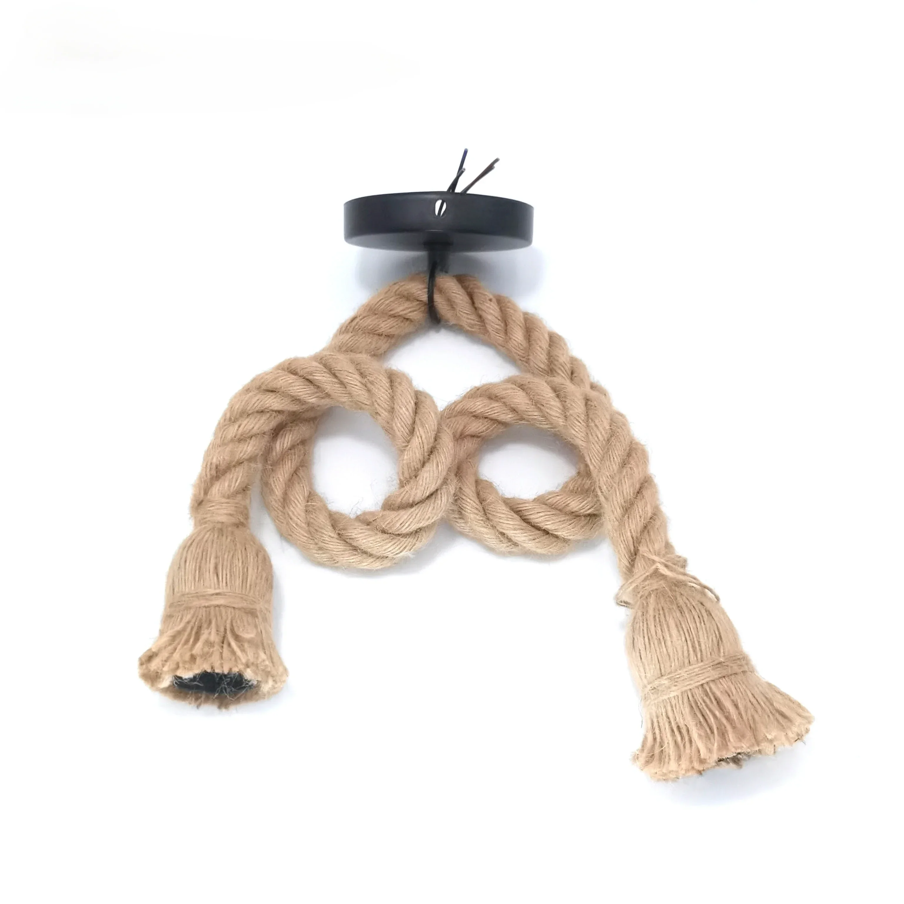 

Double Heads E27 Edison Bulb Hemp Rope Pendant Light Creative Industrial Style Hanging Lamp for Home Light Decoration