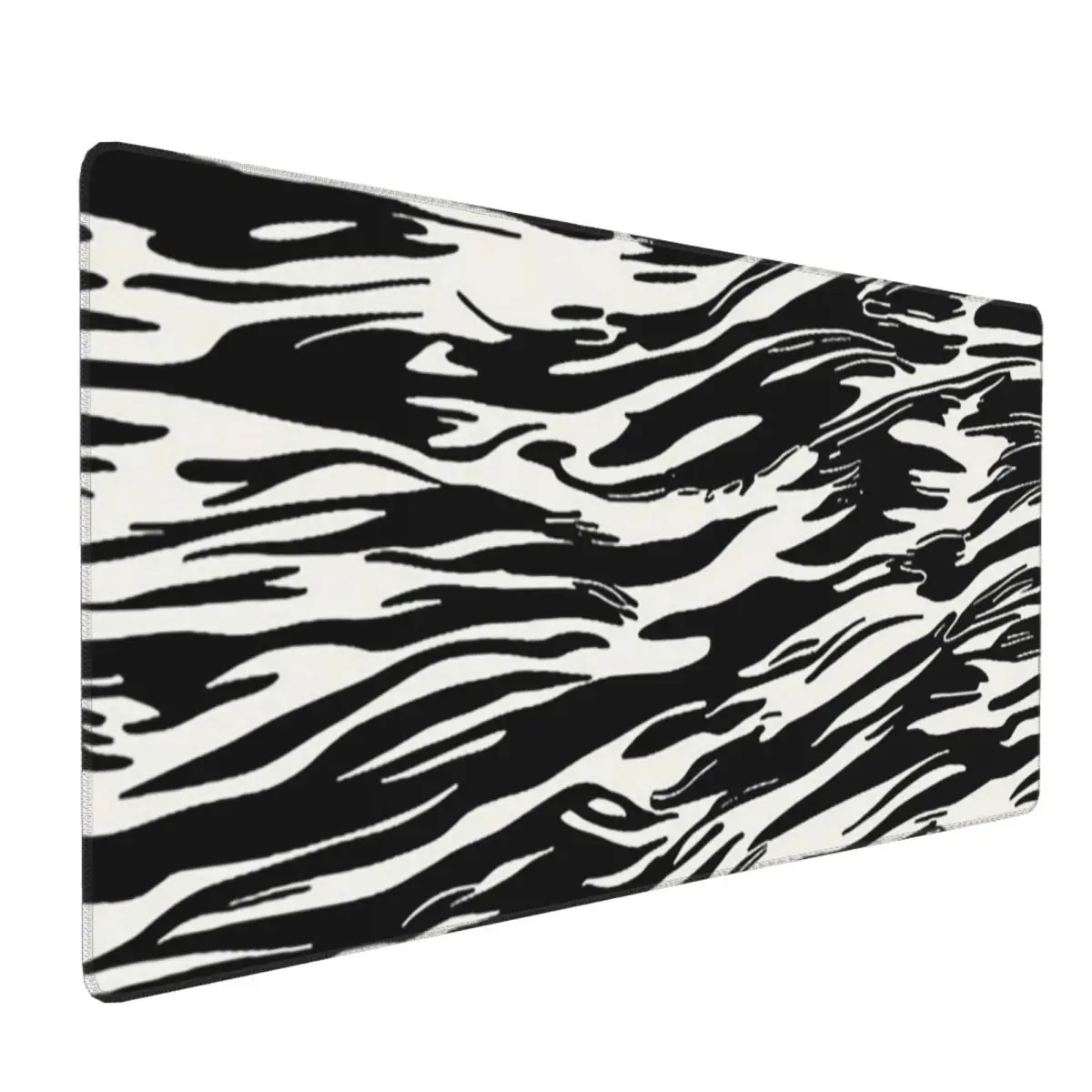 Large Mouse Pad Liquid Black White Zebra Pattern Gamer Laptop Mats Keyboard Carpet Computer Gaming Office Accessories Desk Mat