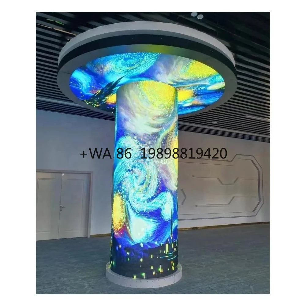 Curved Flexible Customized LED Display Video Wall P1.25 P1.5 P1.8 P2.5 P3 P4 Indoor Billboard Sign Board LED Screen Panel