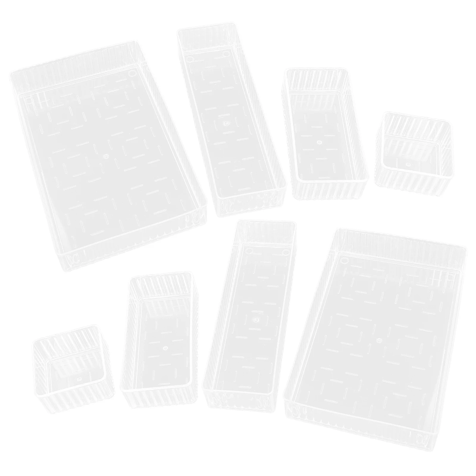

18 Pcs Transparent Drawer Countertop Drawers Clear Organizer Cabinet Desktop with Storage