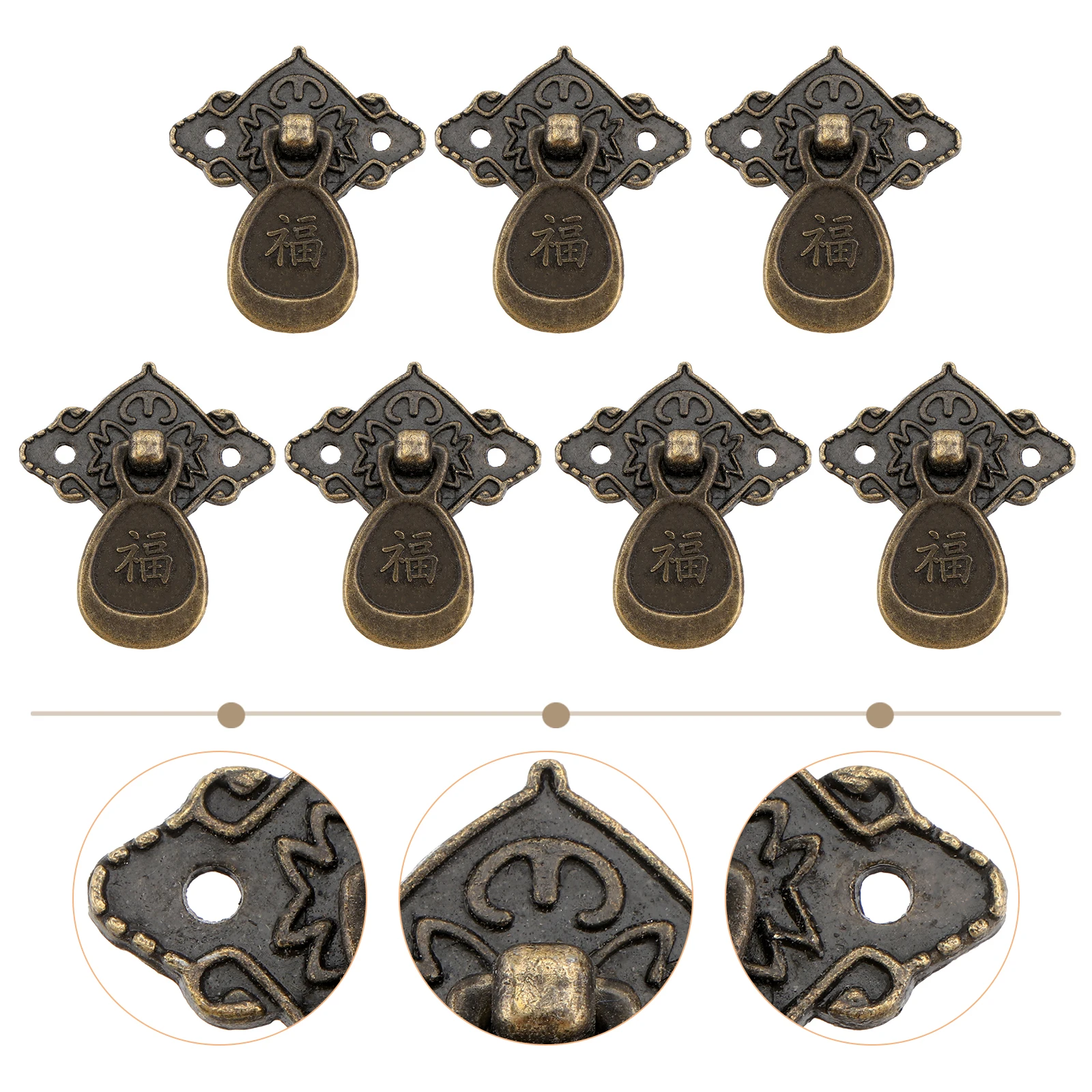 

10pcs Zinc Alloy Drawer Knobs Durable Cabinet Handles Vintage Style Solid niture Grips Bronze Finish Cupboard Pulls For