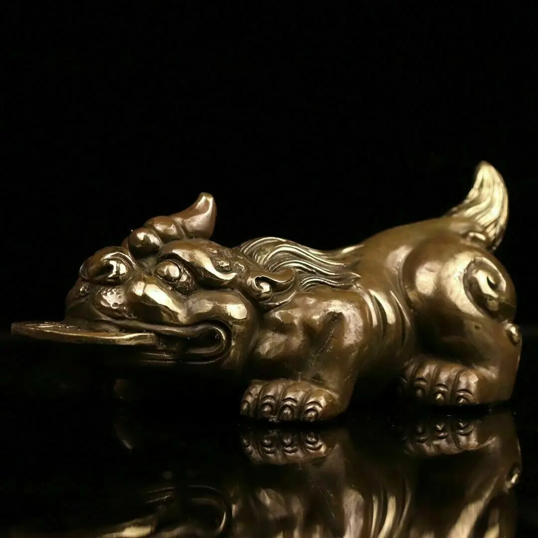 

Chinese Copper Handmade Exquisite Pixiu Statue