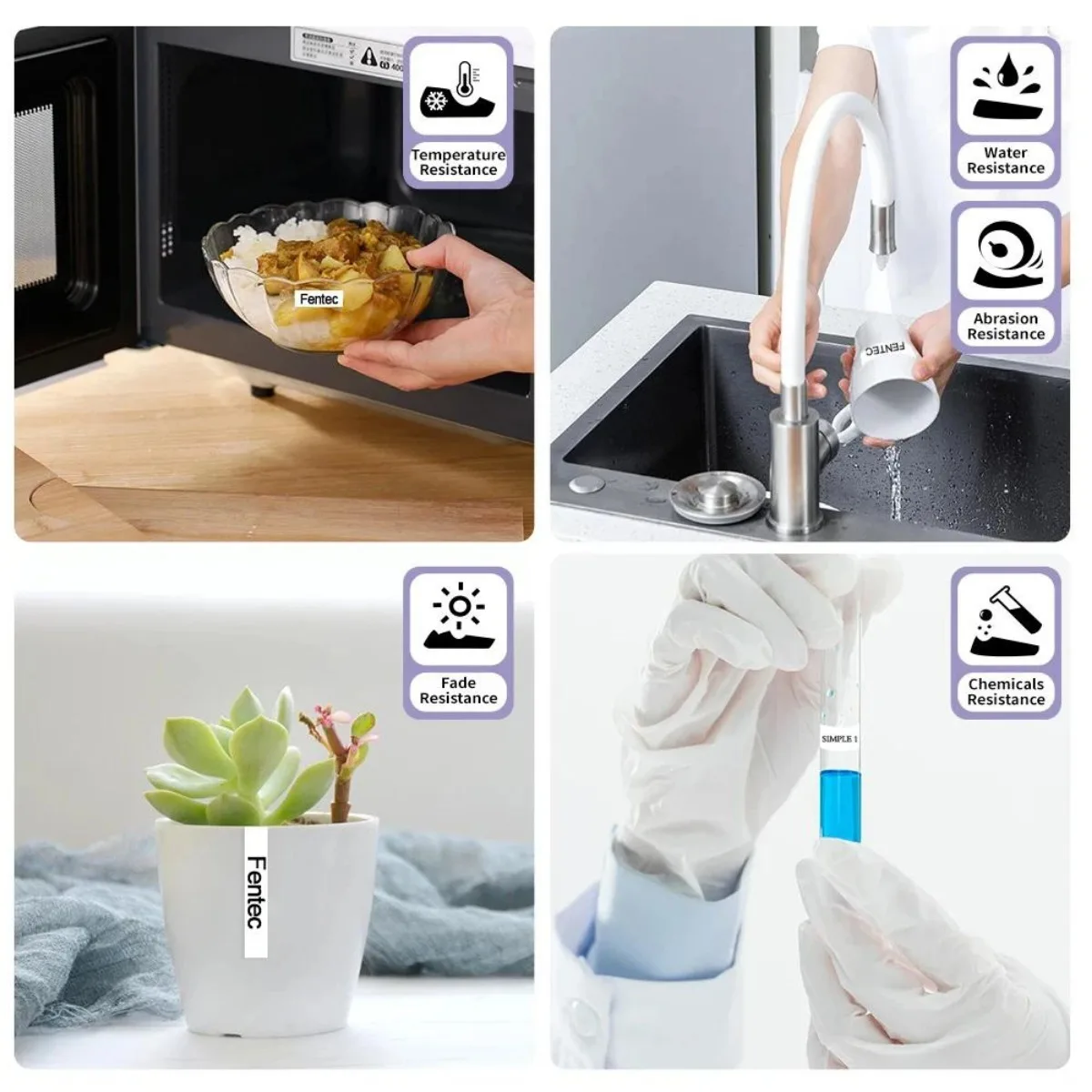 2 rotoli di etichette autoadesive bianche multidimensioni resistenti ai graffi Inventario di spedizione Code a barre al dettaglio SmallBiz Office Budget Matte