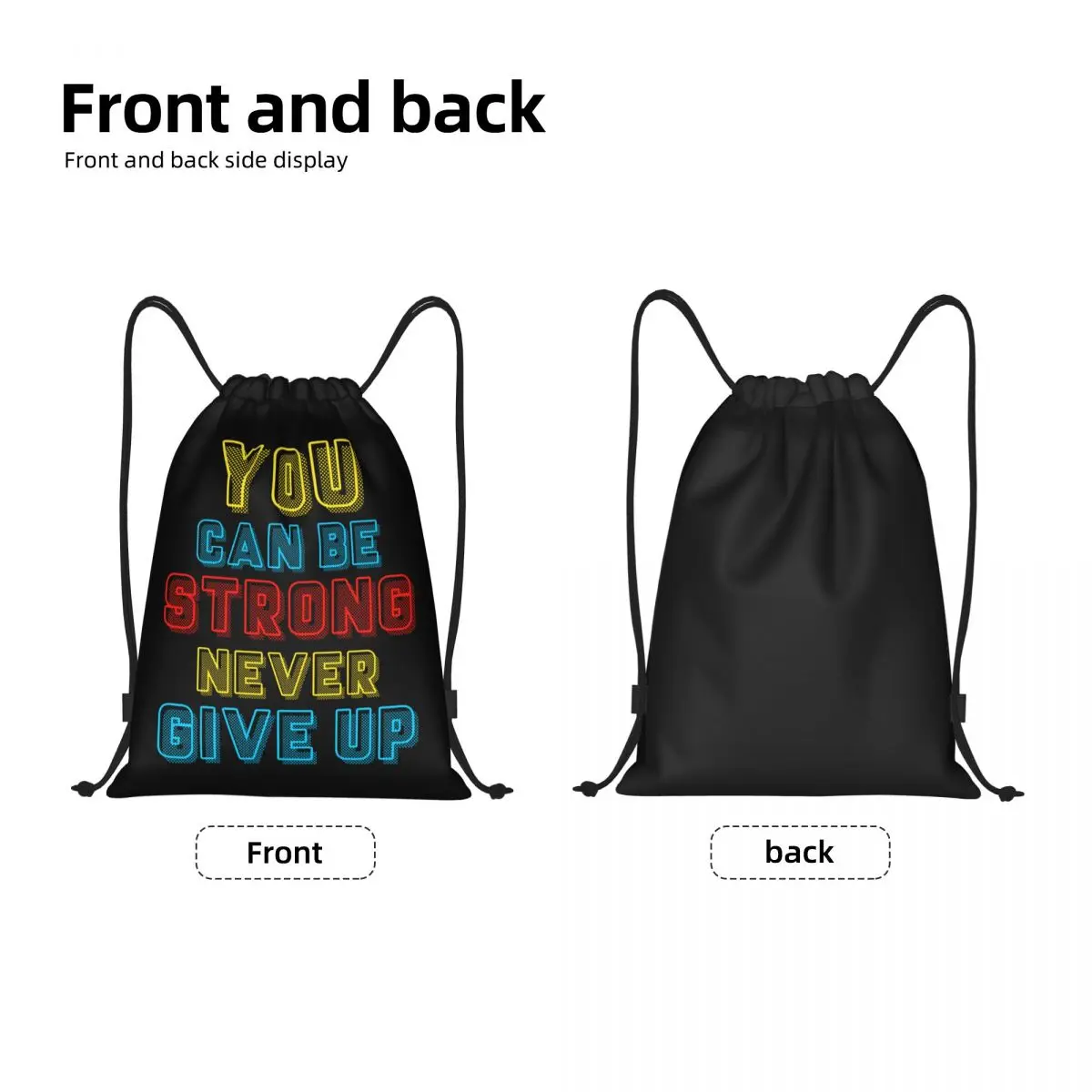 Johns Drawstring Bag Women Men Portable Sports Gym Sackpack Shopping Backpacks