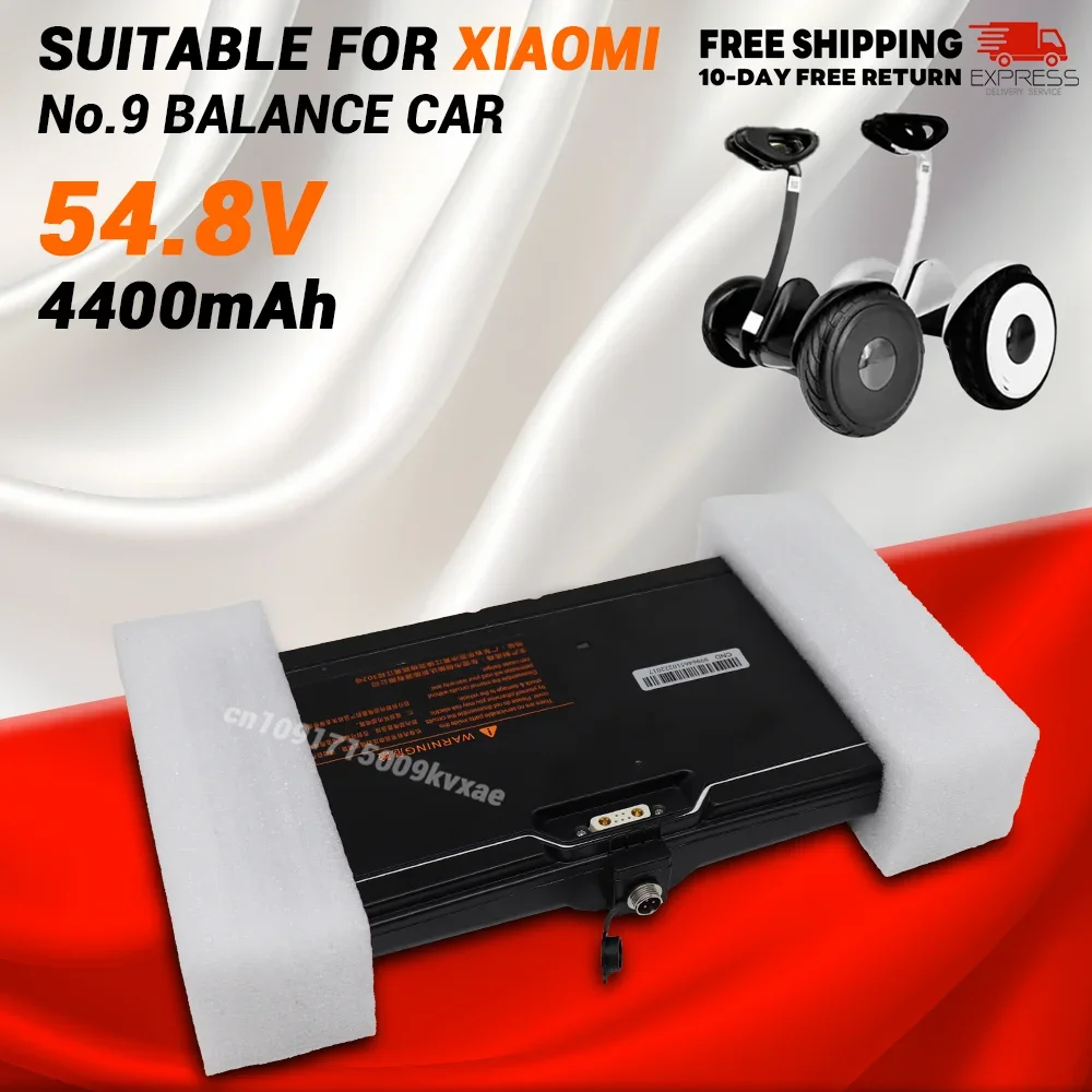 

54.8V 4.4Ah 3-pin SELF BALANCING Skateboard Battery for Xiaomi Ninebot Segway MINI Lithium Cell Connection App with BMS 18650