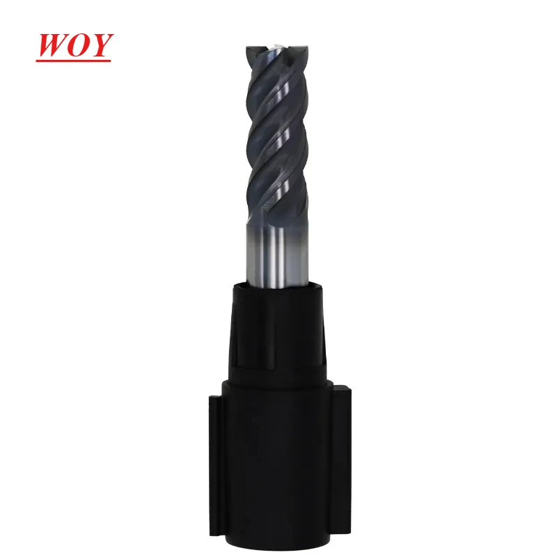 

WOY 4 Flute Long Unequal Spiral SUS End Mill For Stainless 4mm 5mm 6mm 8mm Milling Cutter Tungsten Cobalt Alloy ALCrNEnd Mills