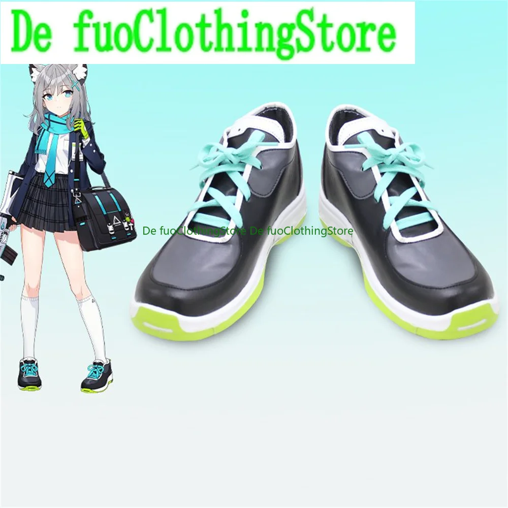 Arquivo azul sunaokami shiroko cosplay sapatos botas jogo anime halloween natal defuoclothing loja de sapatos