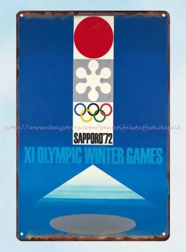 XI Winter Games 1972 Sapporo 72 tin sign studio shops wall plaques  sportsgift