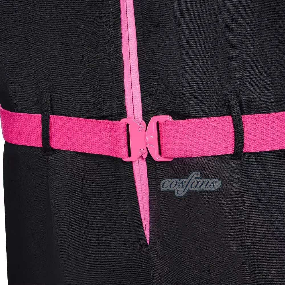 성인 공포 게임 코스프레 블랙 점프 슈트 의상 변장 남성 여성 검은 옷 롤 플레잉 할로윈 의상