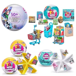 5 Surprise Ball Mini Brands Supermarket Shopping Scene Miniature Gashpon Capsule Toy Figurines Collection Kids Birthday Gifts