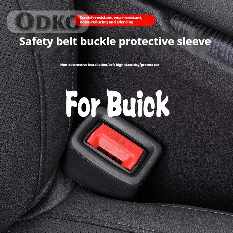 Soporte de hebilla de cinturón de seguridad, hebilla de Gel de silicona, piezas protectoras de automóvil para Buick Envision GS GL6 GL8 Avenir Riviera Lesabre Velite