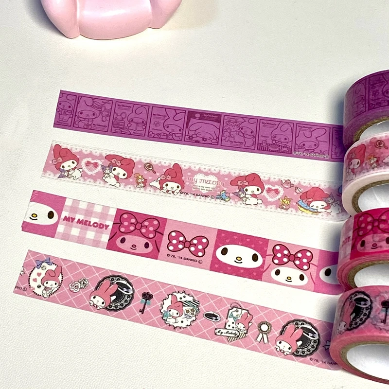 Cute Cartoon Rabbit Decoration Adhesive Masking Washi Tape Kids Gift Scrapbooking Journal Collage Material Sticker Stationery