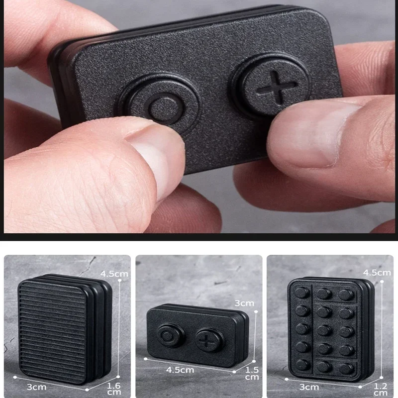 

Push Pa Pa Coin EDC Fidget Square Block Magnetic Sliders Push Clickers Haptic Stress Relief Adults Desk Toy for Adults Children