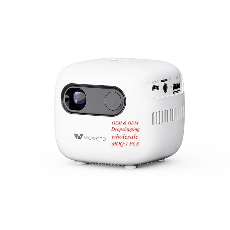 

Мини-проектор WOWOTO Q6Plus TIDLP 0,2DMD 100ANSI RGB светодиодный умный проектор 1 ГБ + 16 ГБ портативный проектор с памятью