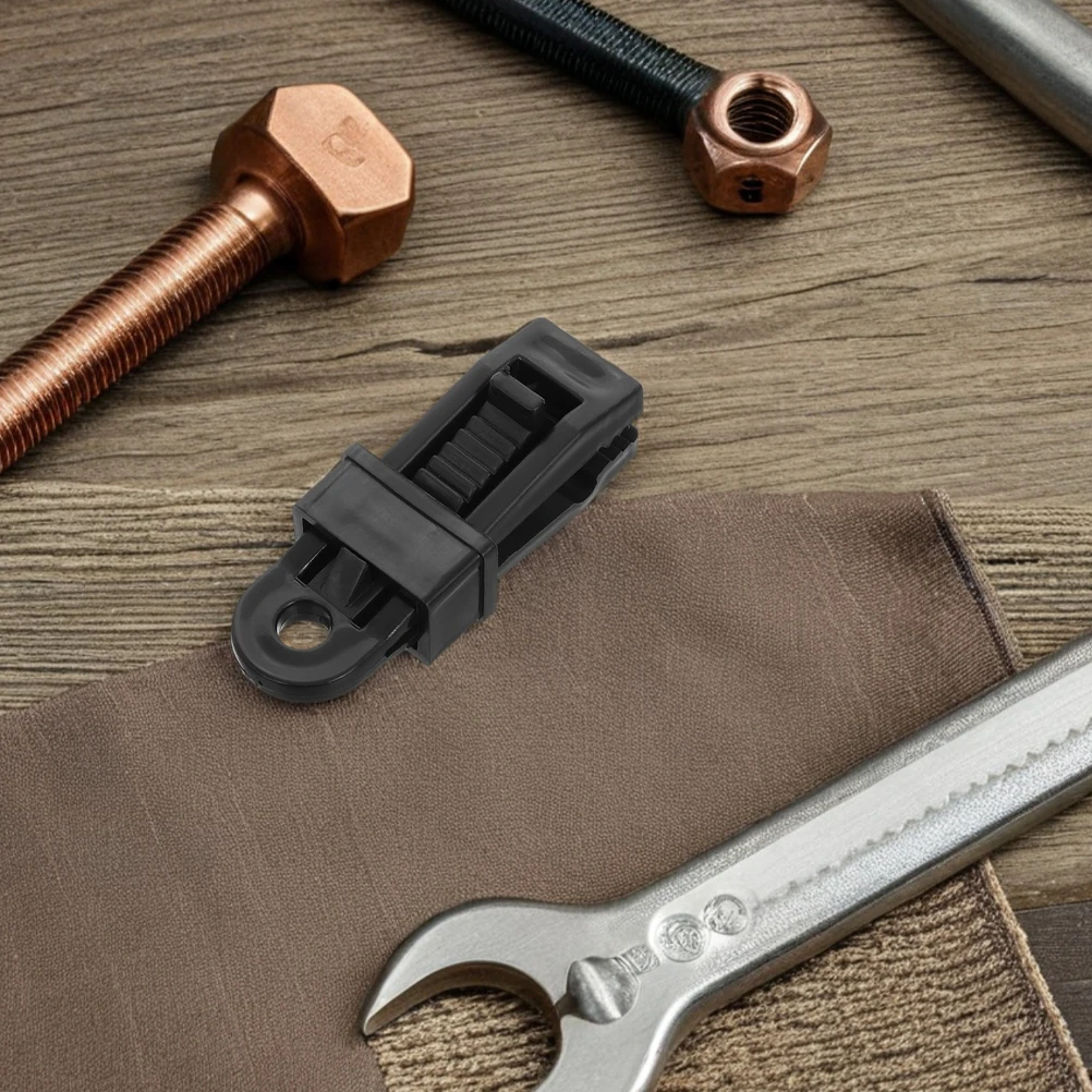 

50Pcs Heavy Duty Tent Clips Windproof Plastic Clamp Outdoor Camping Tarp Fasteners Canopy Hooks Windproof Clip