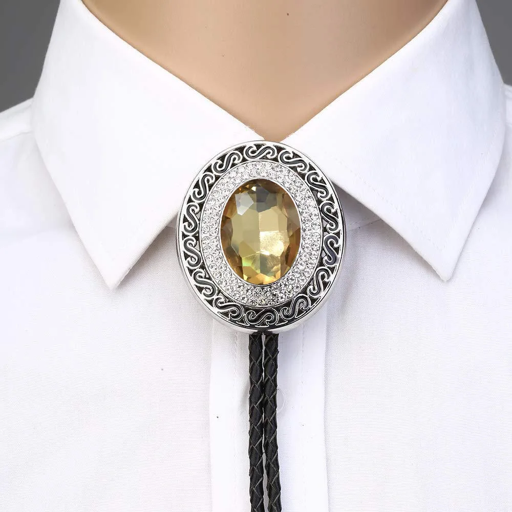 Fashion Bolo Tie Collar Rope American Western Denim Pibolo Tie