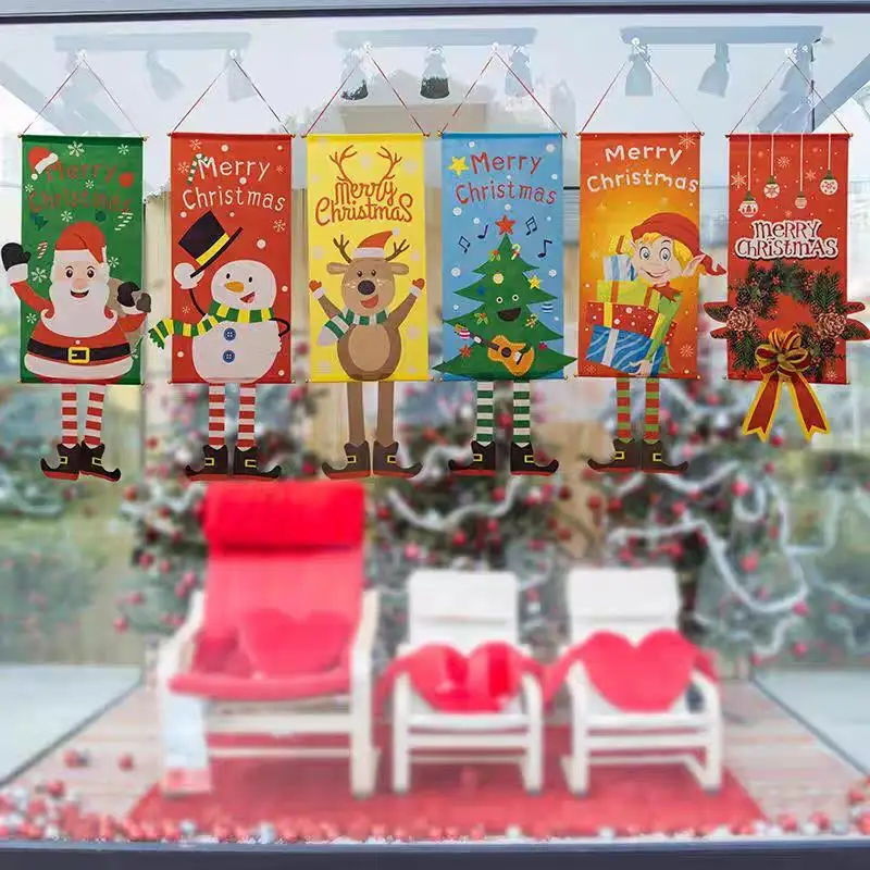 

Merry Christmas Hanging Flag Porch Door Banner Christmas Hanging Flag Banner Christmas Decorations For Home Door Gifts New Year