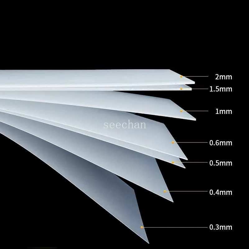 متجمد شفافة PP ورقة البولي بروبلين لوحة بلاستيكية 210x297 200x300 مللي متر لتقوم بها بنفسك ورقة رقيقة سميكة 0.3/0.4/0.5/0.6/0.8/1/1.5/2 مللي متر