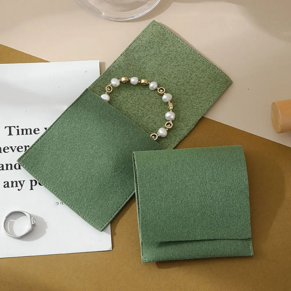 

5Pcs Velvet Jewelry Packing Bag Rings Earrings Bracelet Necklace Jewelry Storage Case Large Capacity Organizer