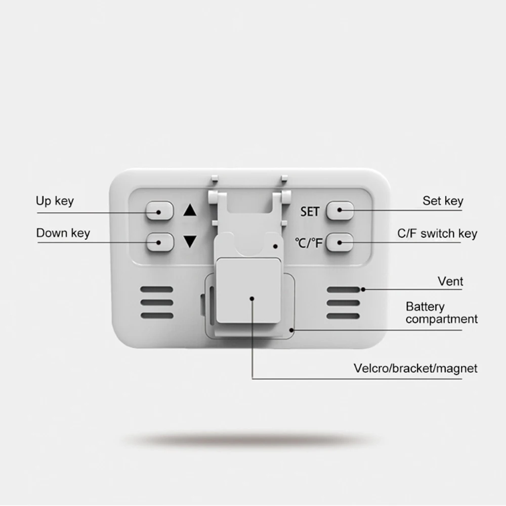 0909B LCD Display Digital Kitchen Refrigerator Freezer Kitchen Thermometer with Magnet Min Max Display Imported Movement Home