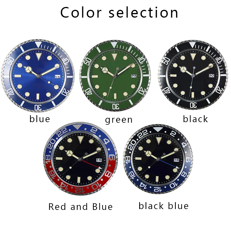 34 سنتيمتر ساعة حائط إبداعية فاخرة تصميم معدني حديث ساعة حائط فنية للمنزل ساعة ديكور رقمية كبيرة لغرفة النوم