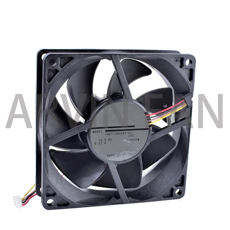 Ventilador de refrigeração t92t13ms2b7-57, 90mm, 9025, 13v, 0.27a, novo, original