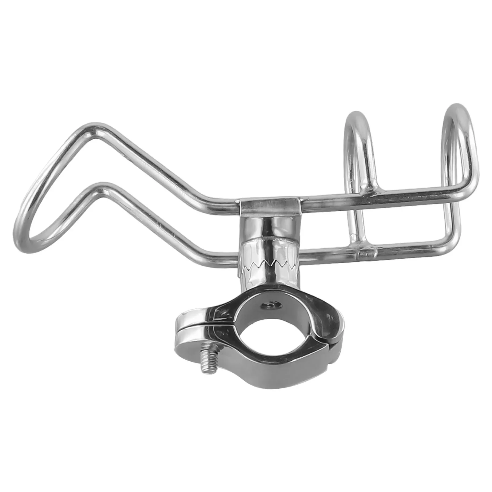 Boat Fishing Rod Holder 316 Stainless Steel Clamp On 25mm Rail Mount Rod Pole Support Base Pole Clamp Boat Hardware
