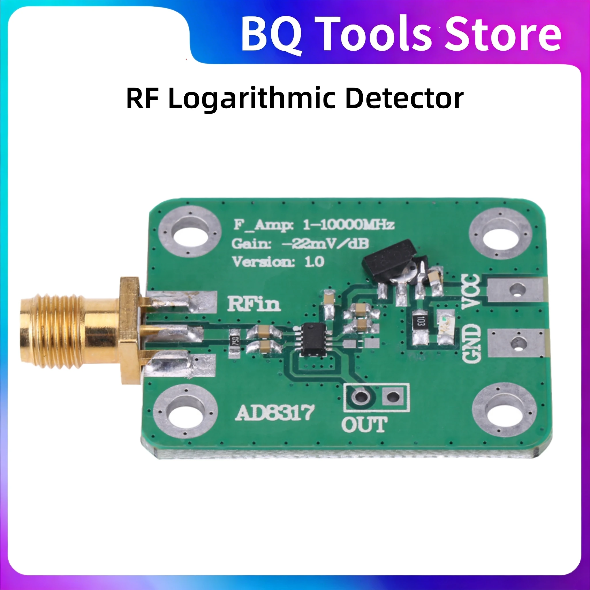 RF Logarithmic Detector Logarithmic Power Meter RF Signal Power Detection Tools 1M--10000MHz -55dBm To -0dbm