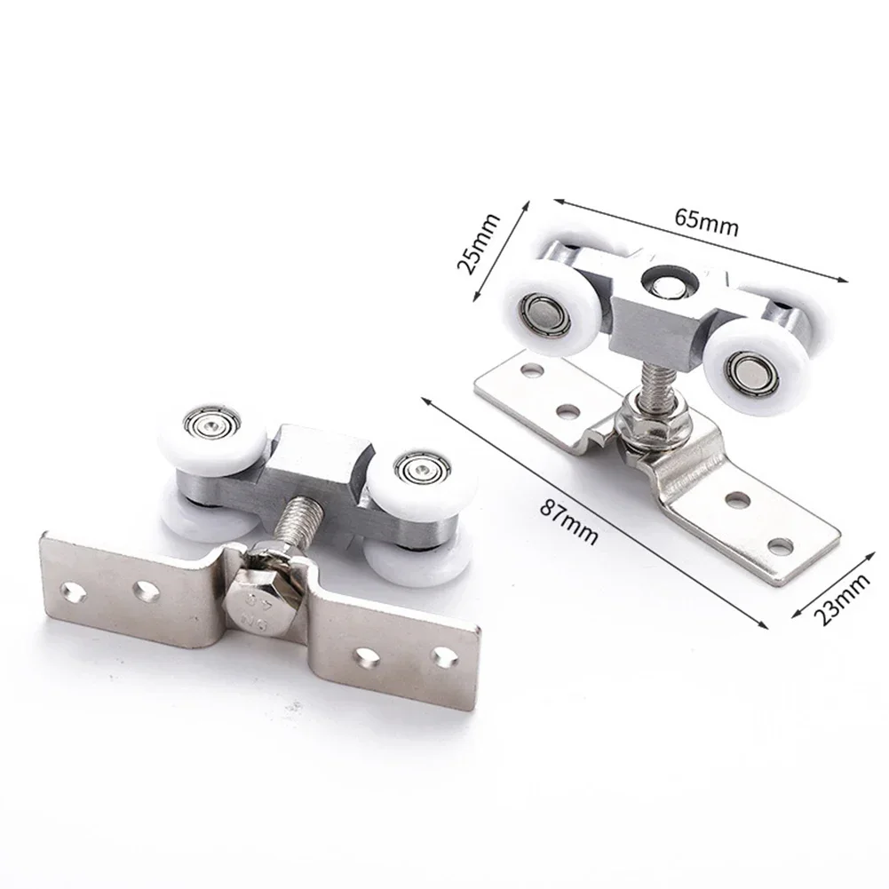 Door Guide Door Track Fold Hanging Doors Hanging Rail Mute Nylon Wheel Push And Pull Sliding Door High Quality