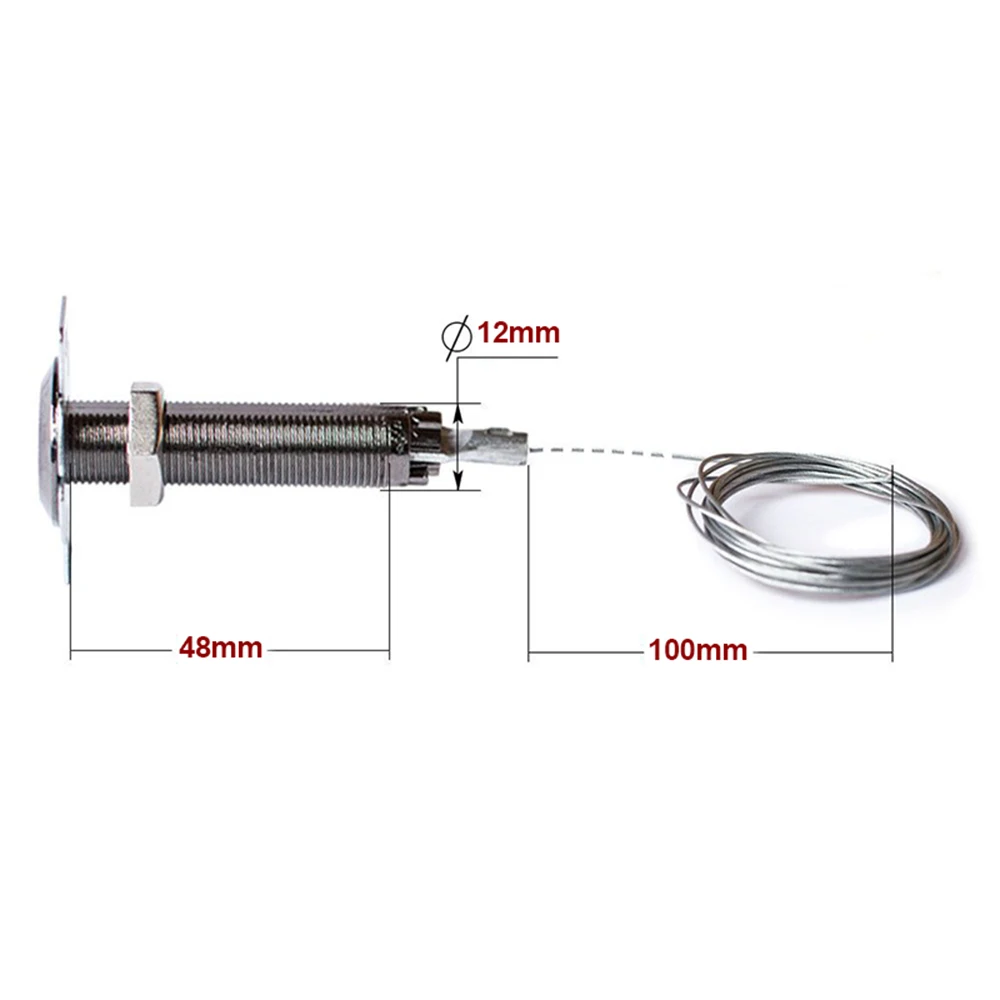 1m Cable Emergency Door Opening Device Release Lock for Garage Door Opener Security Emergency Garage Door Release Lock