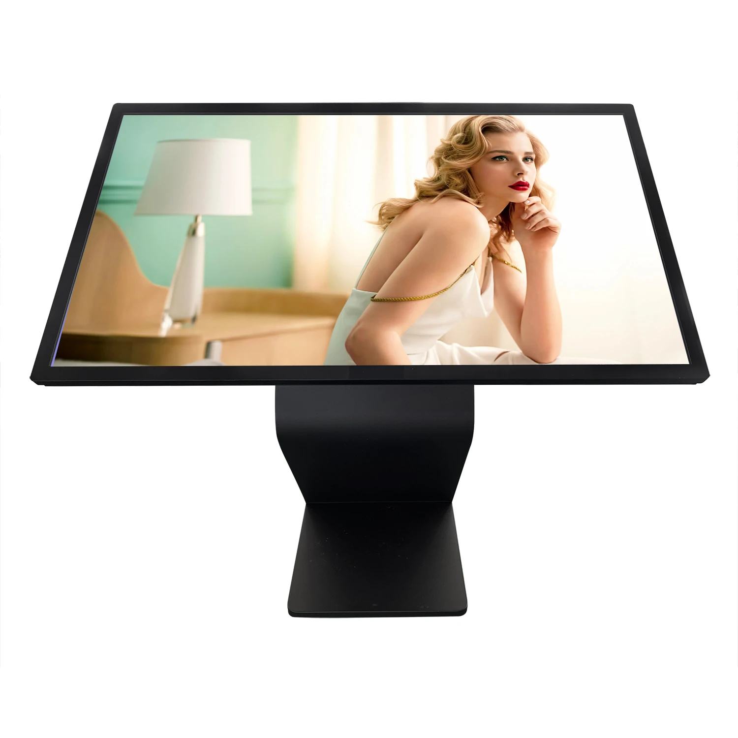 Floor Standing Interactive Touch Screen Advertising Information Touch Kiosk For Shopping Mall And Restaurant